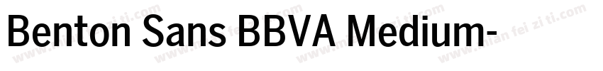 Benton Sans BBVA Medium字体转换